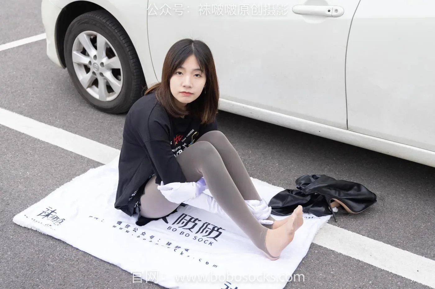 [BoBoSocks袜啵啵]NO.146 小甜豆-高跟长靴、黑色踩脚裤、肉丝 [154P]插图